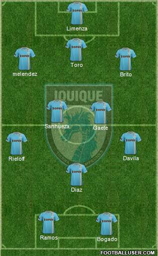 CD Municipal Iquique S.A.D.P. Formation 2012