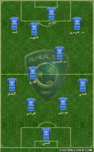 Al-Hilal (KSA) Formation 2012