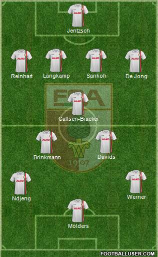 FC Augsburg Formation 2012