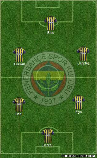 Fenerbahçe SK Formation 2012