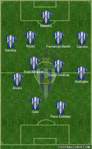 C.D. Alcoyano Formation 2012