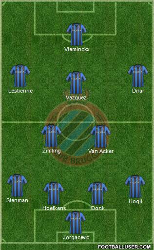 Club Brugge KV Formation 2012