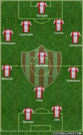 Unión de Santa Fe Formation 2012