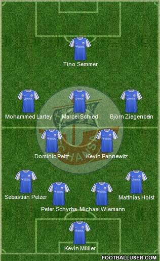 FC Hansa Rostock Formation 2012