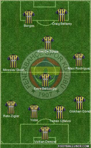Fenerbahçe SK Formation 2012