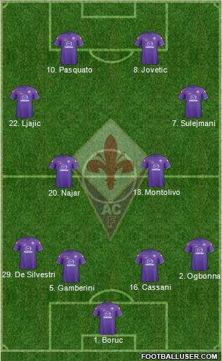 Fiorentina Formation 2012