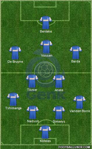 K Racing Club Genk Formation 2012