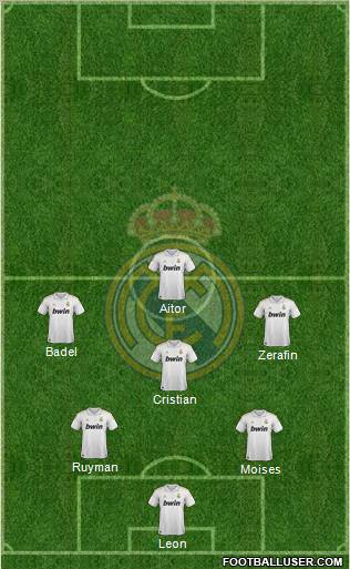 Real Madrid C.F. Formation 2012