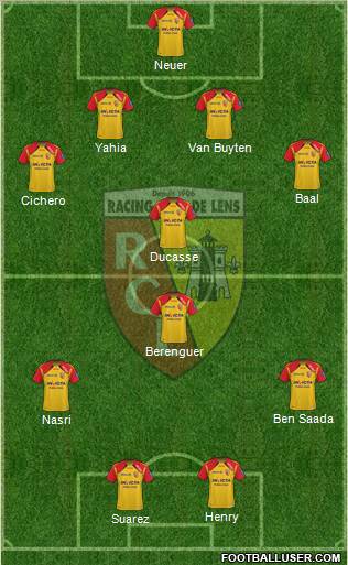 Racing Club de Lens Formation 2012
