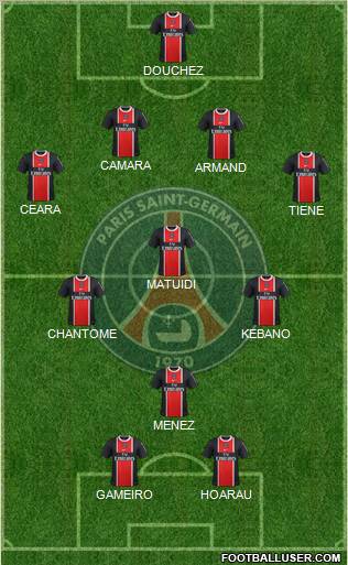 Paris Saint-Germain Formation 2012