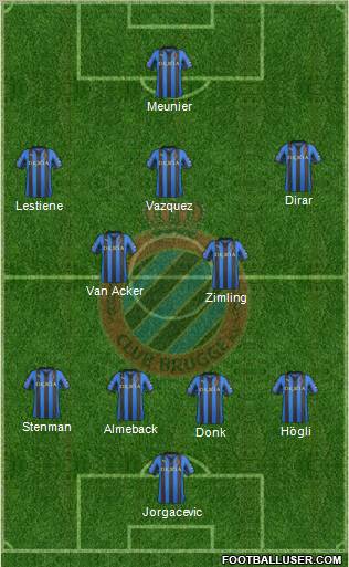 Club Brugge KV Formation 2012