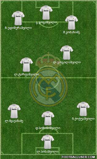 Real Madrid C.F. Formation 2012