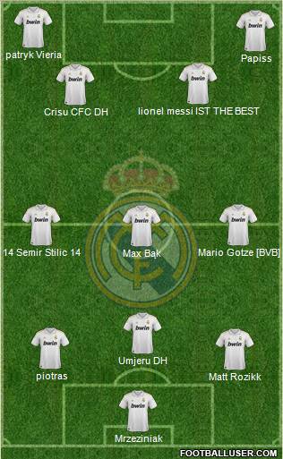 Real Madrid C.F. Formation 2012