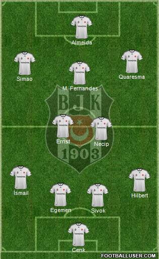 Besiktas JK Formation 2012