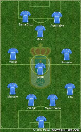 Real Oviedo S.A.D. Formation 2012