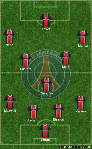 Paris Saint-Germain Formation 2012