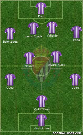 R. Valladolid C.F., S.A.D. football formation