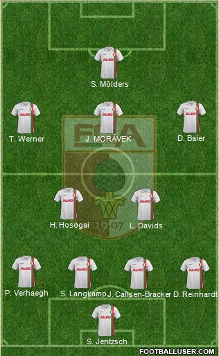 FC Augsburg Formation 2012