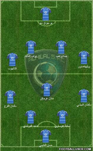 Al-Hilal (KSA) Formation 2012