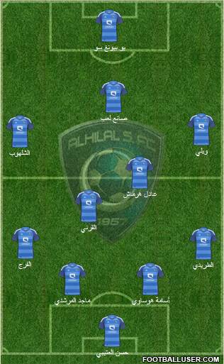 Al-Hilal (KSA) Formation 2012