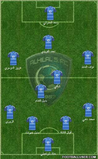 Al-Hilal (KSA) Formation 2012