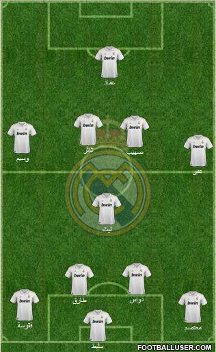 Real Madrid C.F. Formation 2012