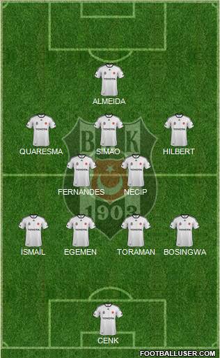 Besiktas JK Formation 2012