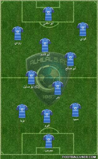 Al-Hilal (KSA) Formation 2012