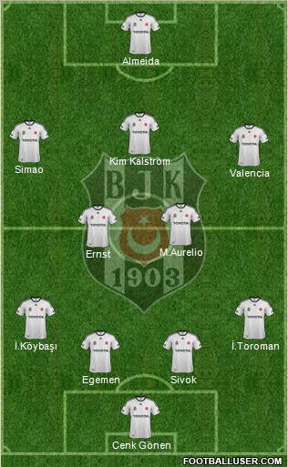 Besiktas JK Formation 2012