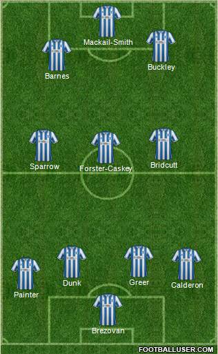 Brighton and Hove Albion Formation 2012