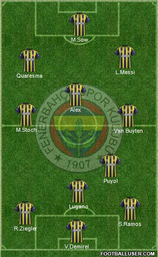 Fenerbahçe SK Formation 2012