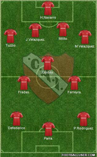 Independiente Formation 2012