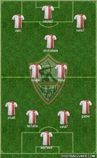 Zamalek Sporting Club Formation 2012
