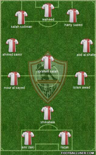 Zamalek Sporting Club Formation 2012