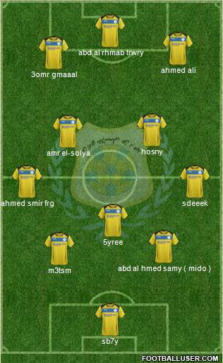 Ismaily Sporting Club Formation 2012