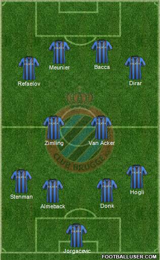 Club Brugge KV Formation 2012