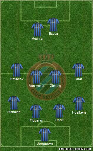 Club Brugge KV Formation 2012