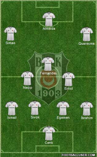 Besiktas JK Formation 2012