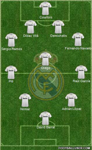 Real Madrid C.F. Formation 2012