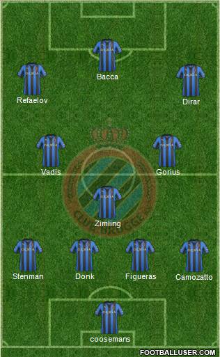 Club Brugge KV Formation 2012