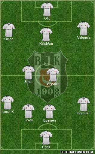 Besiktas JK Formation 2012