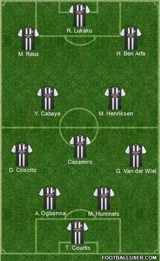 Newcastle United Formation 2012