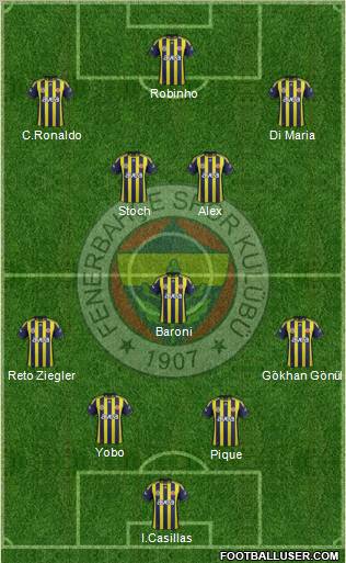 Fenerbahçe SK Formation 2012