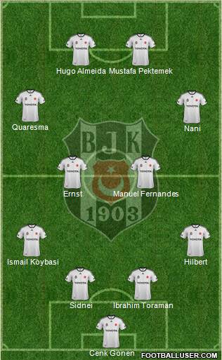 Besiktas JK Formation 2012