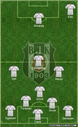 Besiktas JK Formation 2012