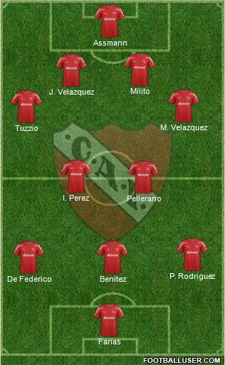 Independiente Formation 2012