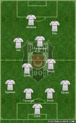 Besiktas JK Formation 2012