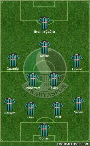 Sakaryaspor A.S. Formation 2012