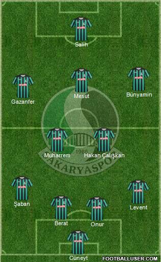 Sakaryaspor A.S. Formation 2012