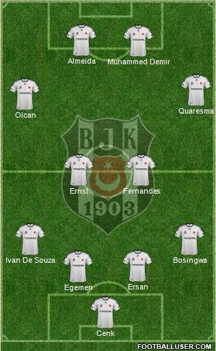 Besiktas JK Formation 2012